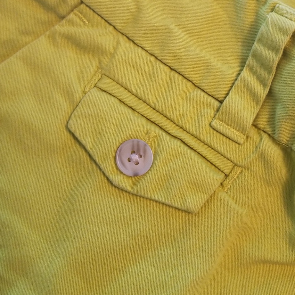 Loft Sz 8 Shorts 100% Cotton Lime Green VGUC - Picture 3 of 4